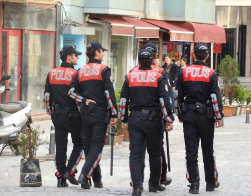 The police patrolling Taksim due to May Day protests
